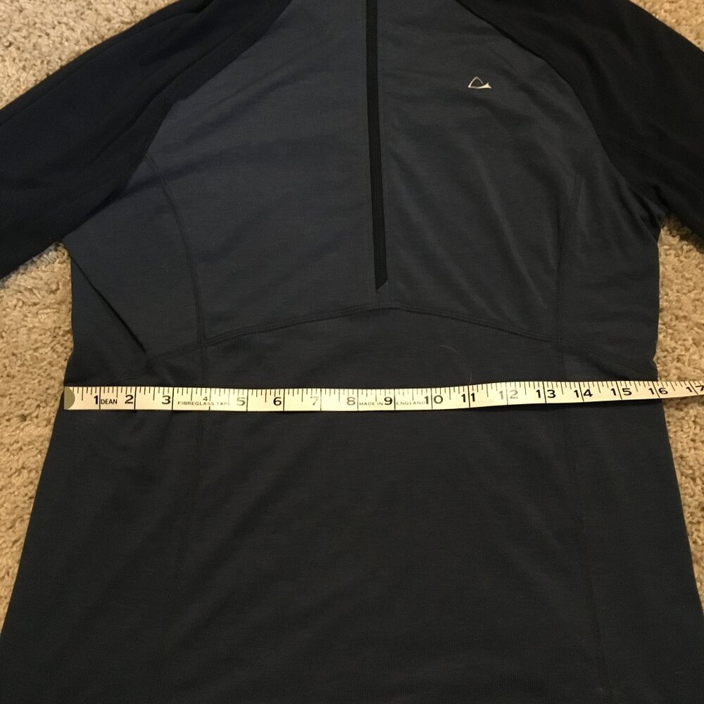 Paradox Merino Wool Blend 1/4 Zip Athletic Top Navy DRIrelease - Picture 13 of 16